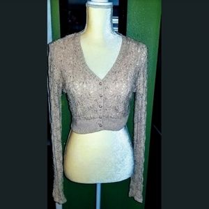 Vintage Betsey Johnson beaded Cardigan